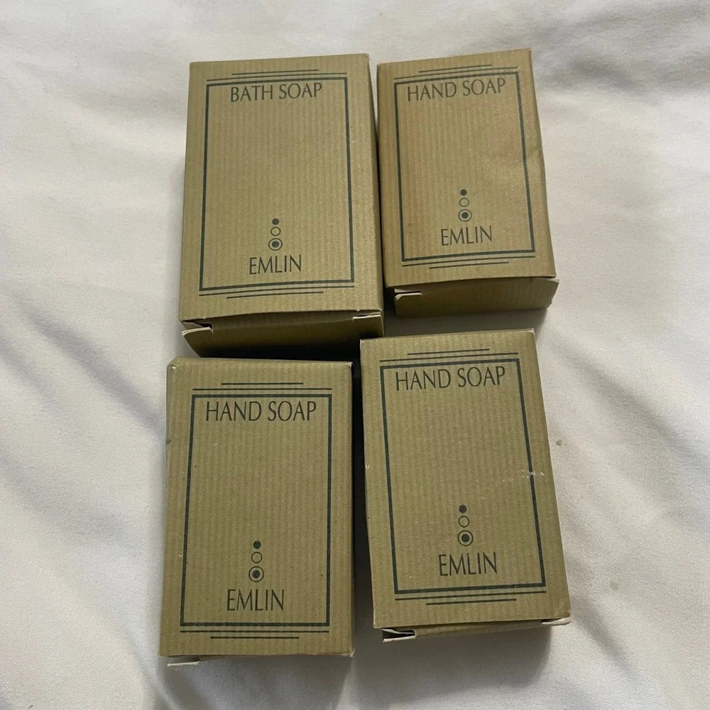 Emlin French‎ Milled Bath Soap Hand Soap Set 4 Piece New *travel size*
